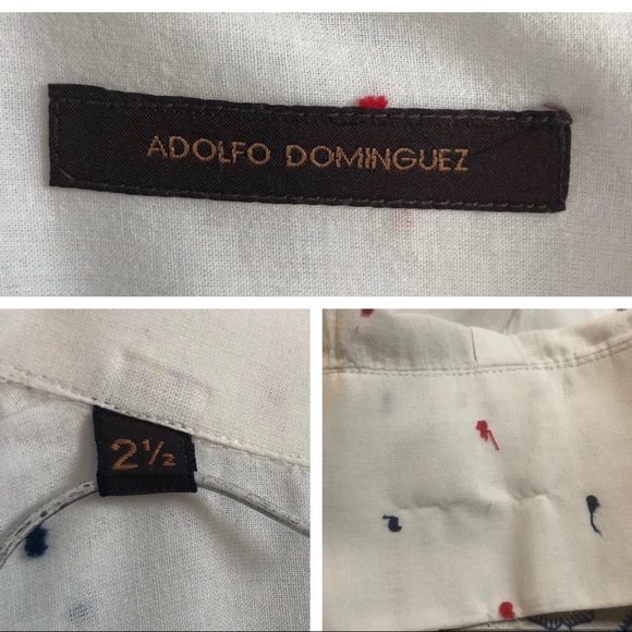 Adolfo Dominguez Long Sleeve Button Down Shirt 8.5 - Picture 8 of 8
